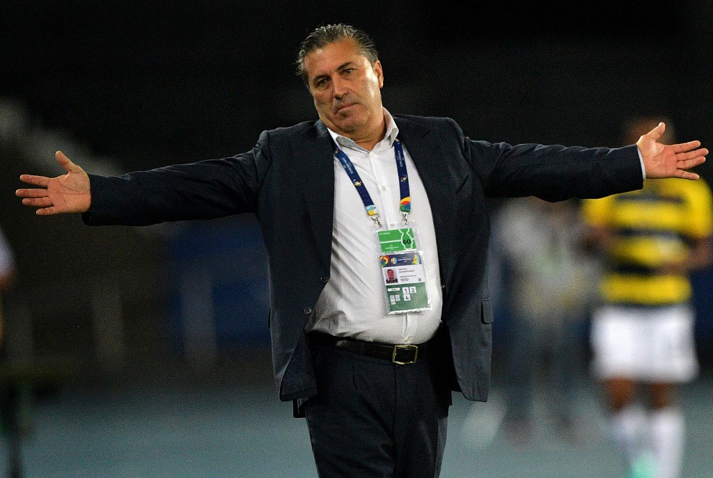 José Peseiro, durante partida entre Equador e Venezuela, na Copa América 2021, no Brasil