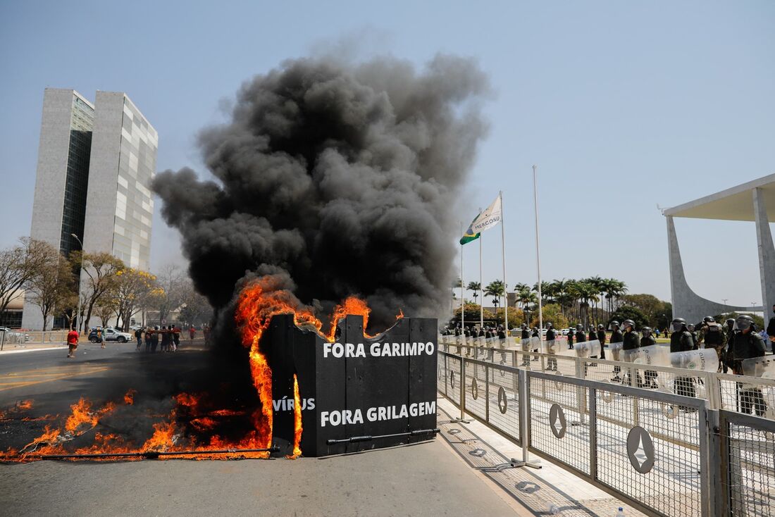 Indígenas protestaram, no dia 26 de agosto, em Brasília