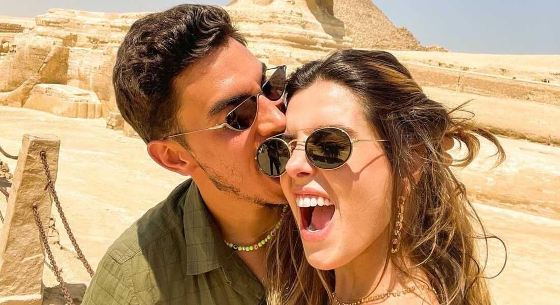 Giovanna Lancellotti e Gabriel David: casal está de férias no Egito 