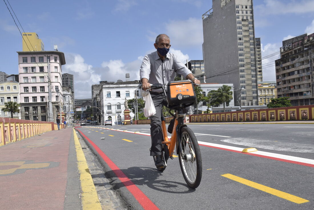 Ciclofaixa Santo Antônio, no Recife