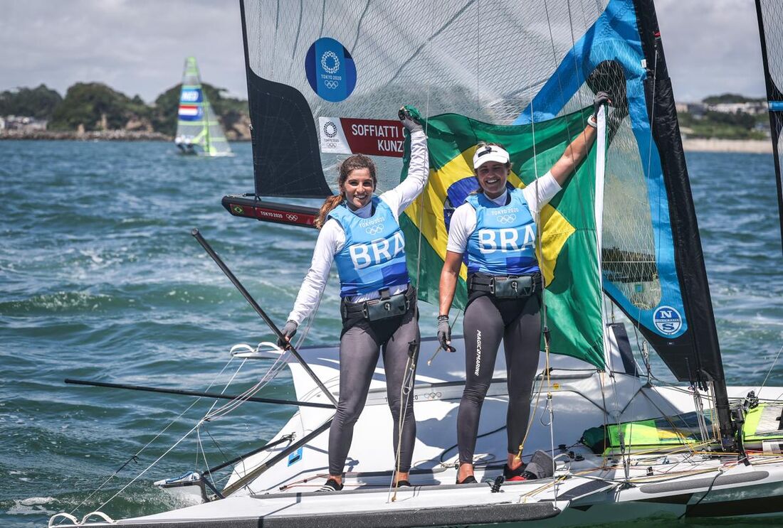 Martine Grael e Kahena Kunze