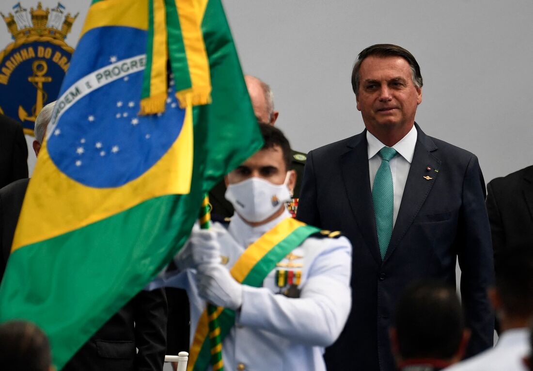 Bolsonaro em evento militar