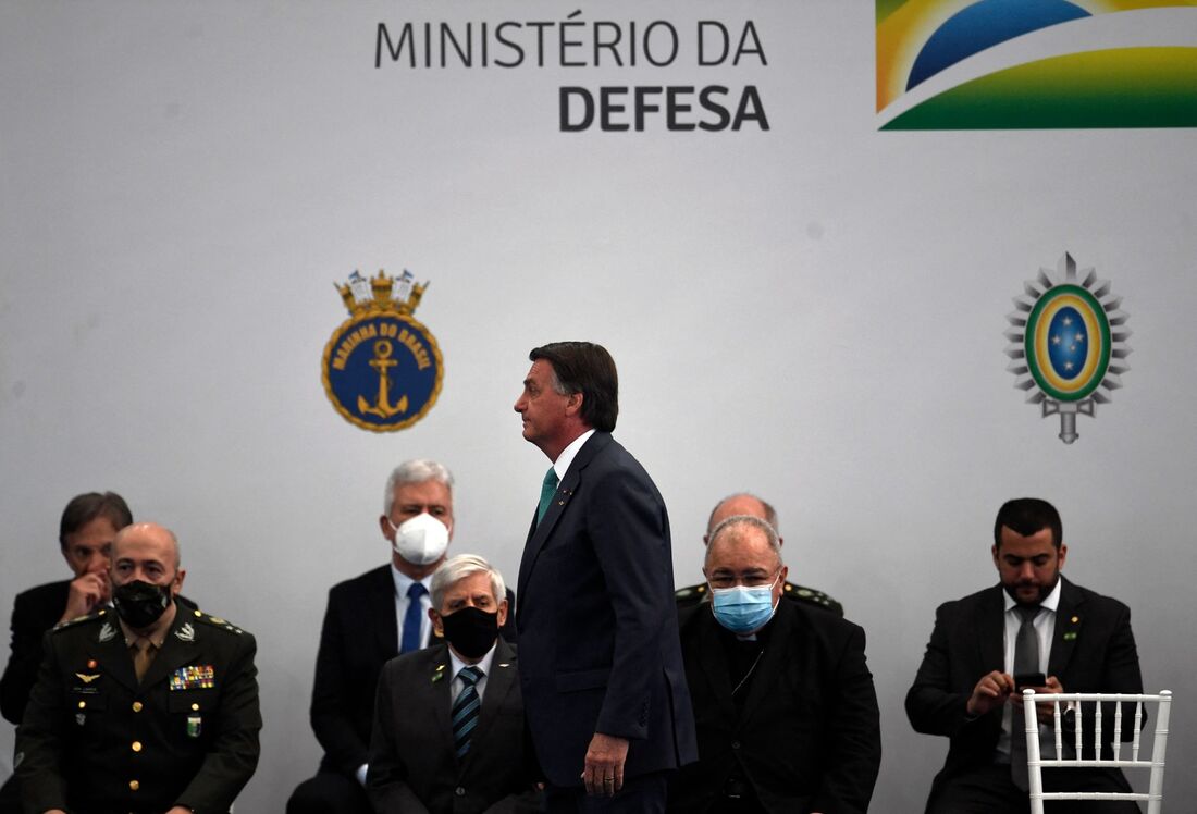 Bolsonaro em evento militar