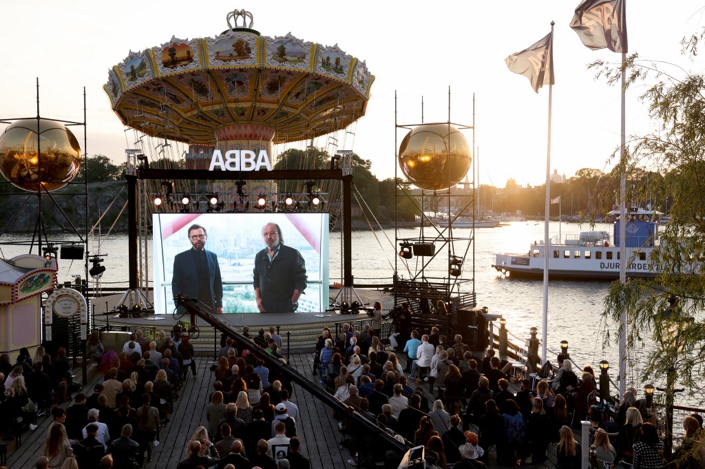 Evento que marcou lançamento do novo álbum do Abba, "Voyage"