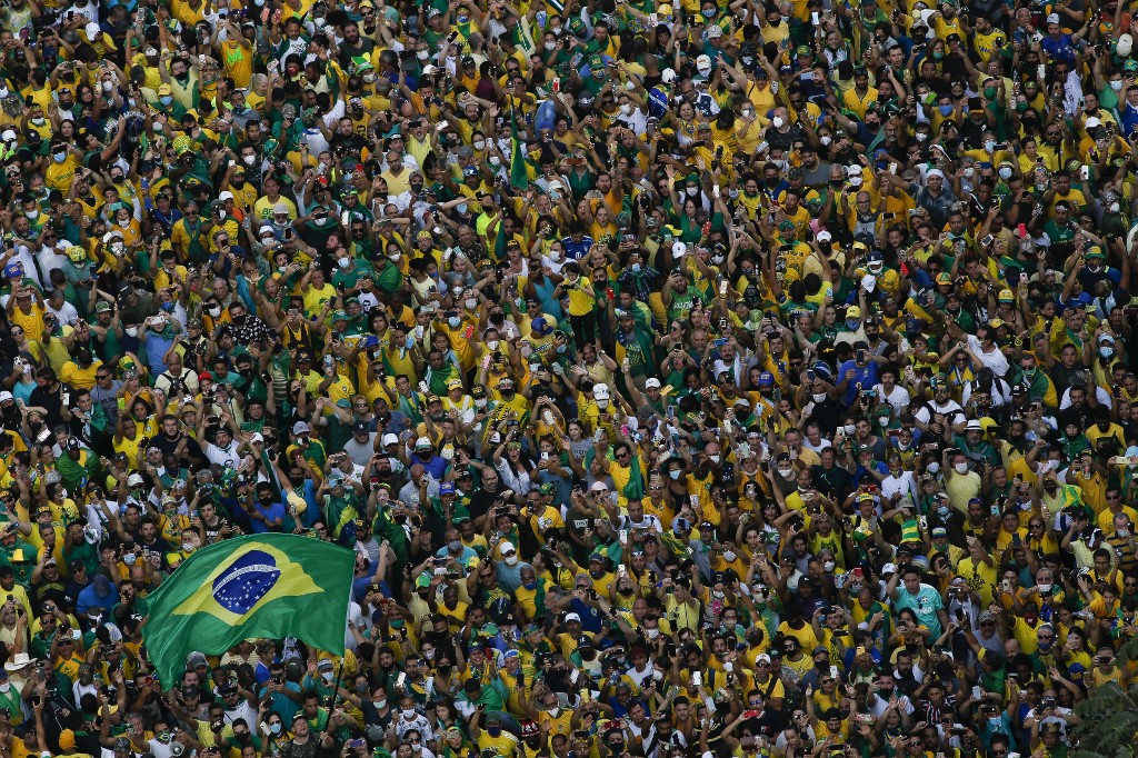 Manifestação bolsonarista na av. Paulista