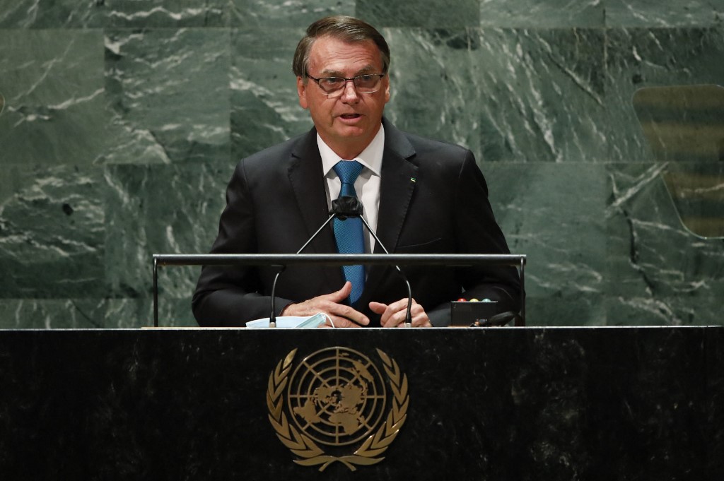 Presidente Jair Bolsonaro discursa na Assembleia-Geral da ONU