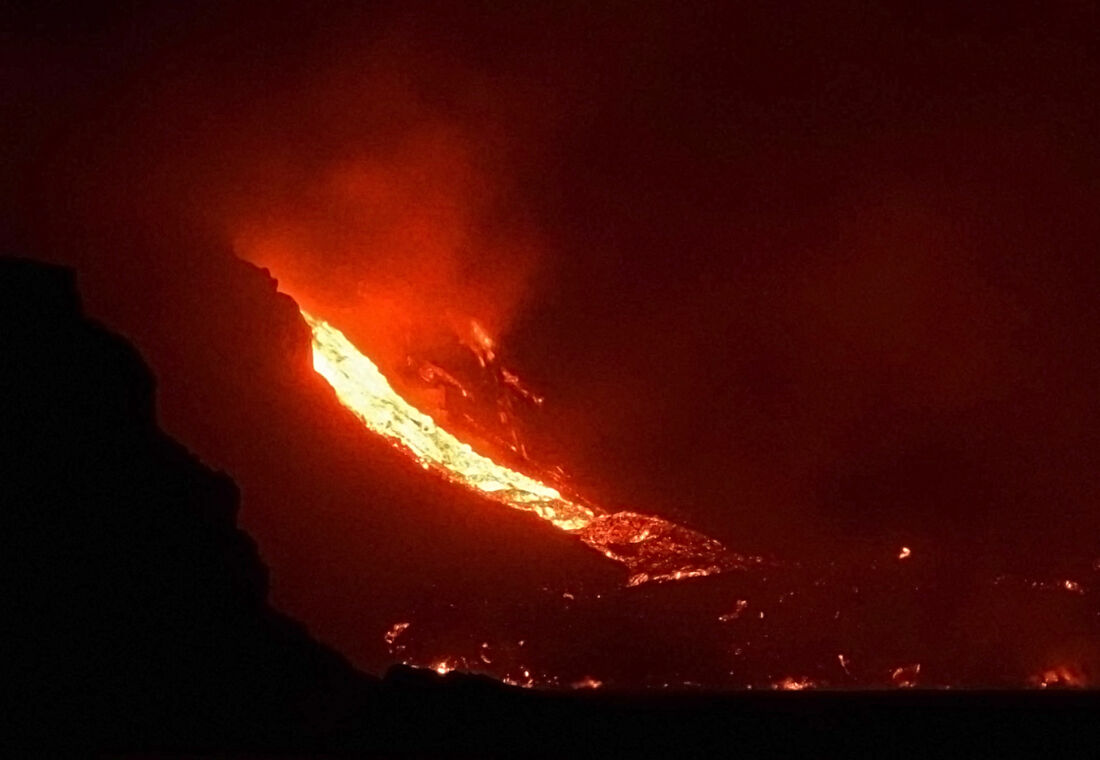 Vulcão nas Ilhas Canárias