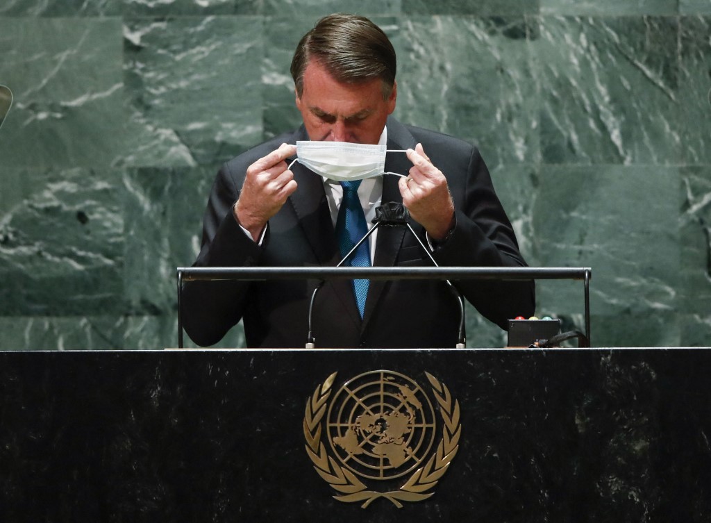 Presidente Jair Bolsonaro discursa na abertura da Assembleia-Geral da ONU