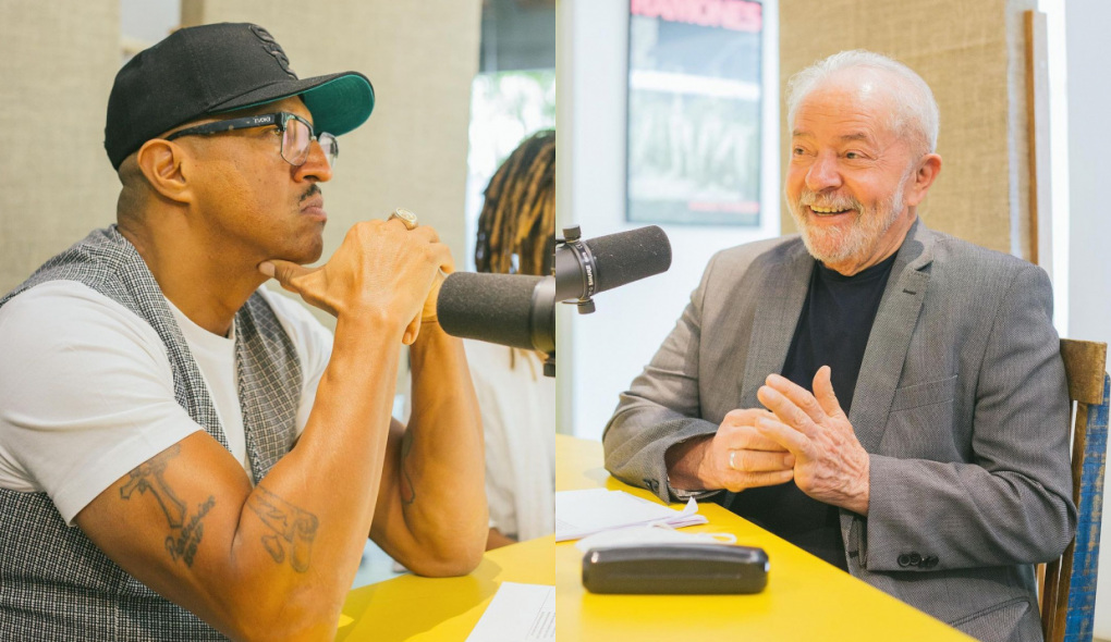 Mano Brown recebe Lula em seu podcast