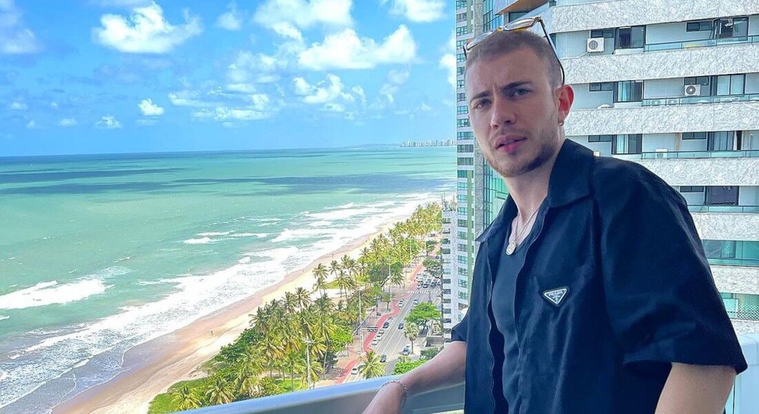 O influenciador Leo Picon, durante passagem pelo Recife 