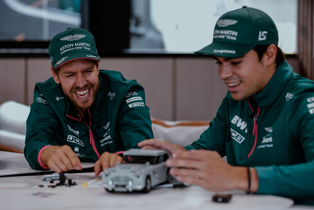 Vettel e Stroll, companheiros de Aston Martin