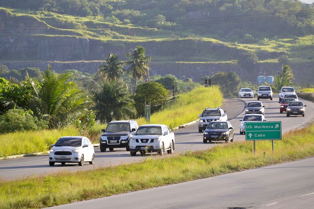 BR-101 no fim da tarde do feriado de 07 de setembro