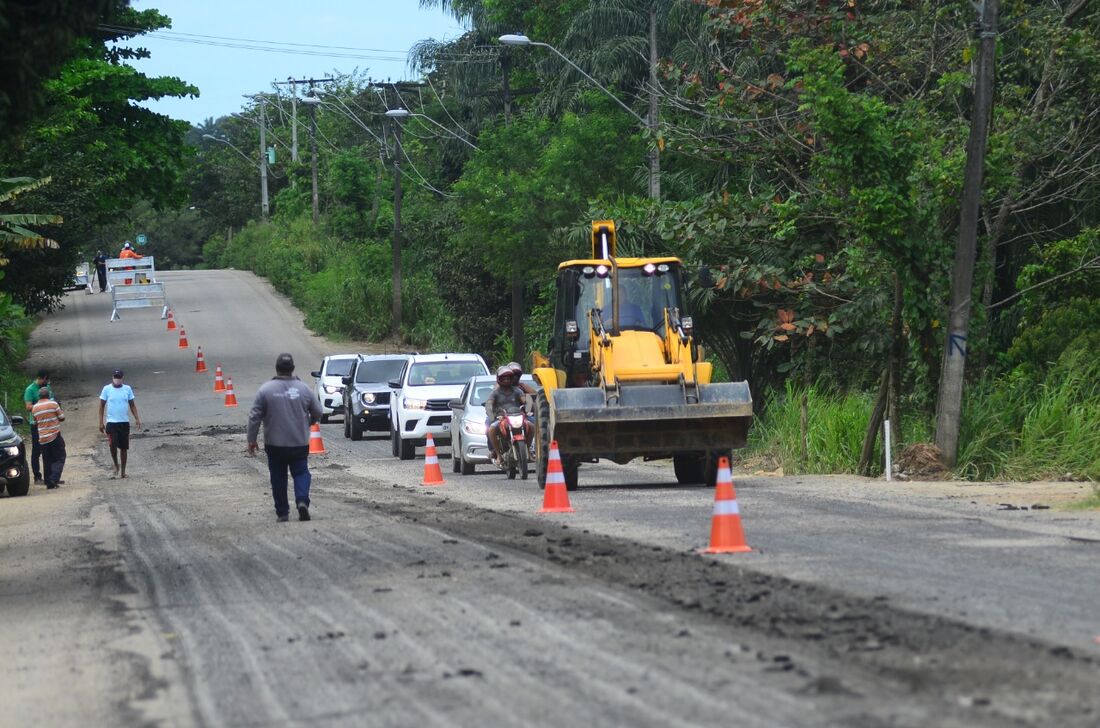 Obras na PE-017, Estada de Muribeca 