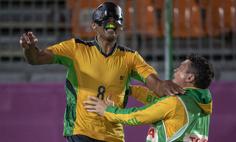 Raimundo Nonato foi o autor do gol do Brasil na final da Paralimpíada de Tóquio