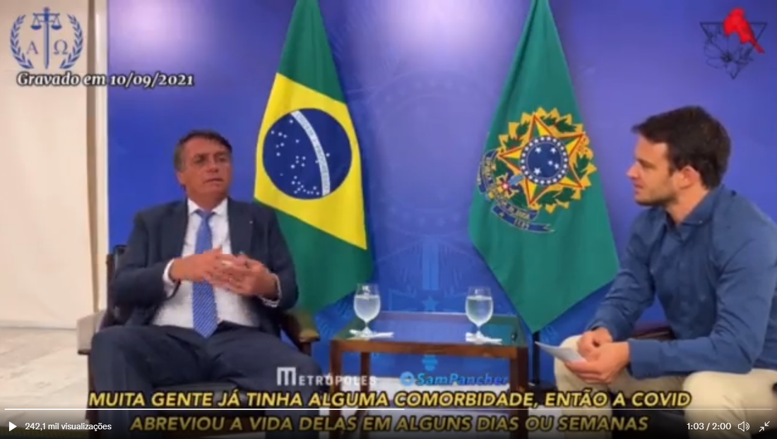 Bolsonaro em entrevista Markus Haintz e Vicky Richter