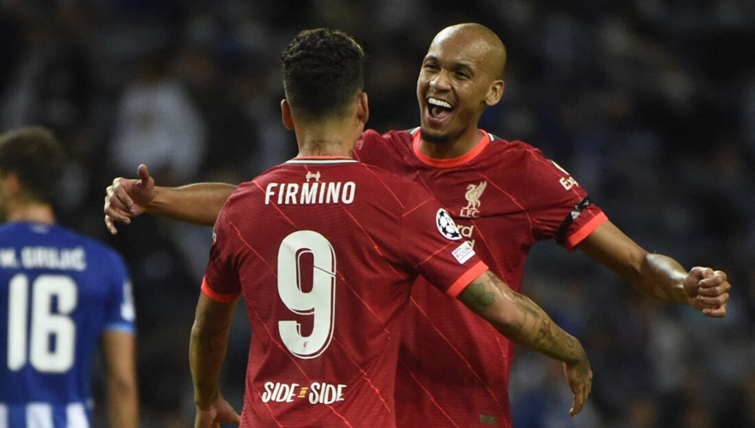 Roberto Firmino e Fabinho, brasileiros que atuam no futebol inglês