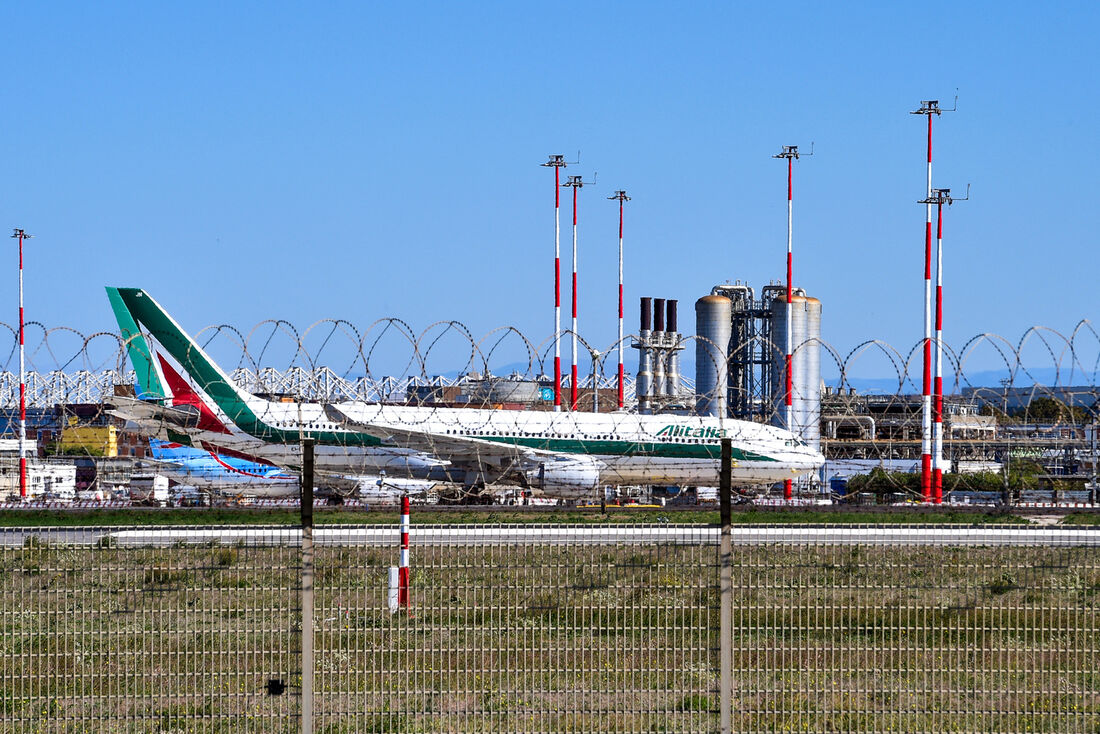 Avião da empresa Alitalia
