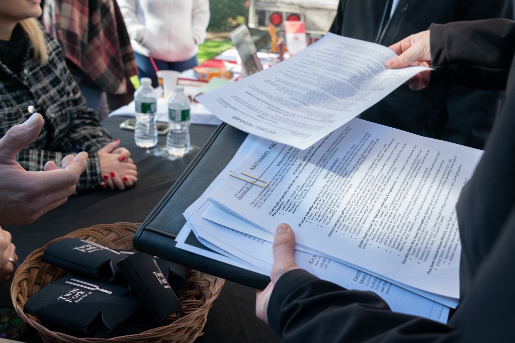 Feira de Empregos para Alimentos, Bebidas e Hospitalidade de Long Island, nos Estados Unidos