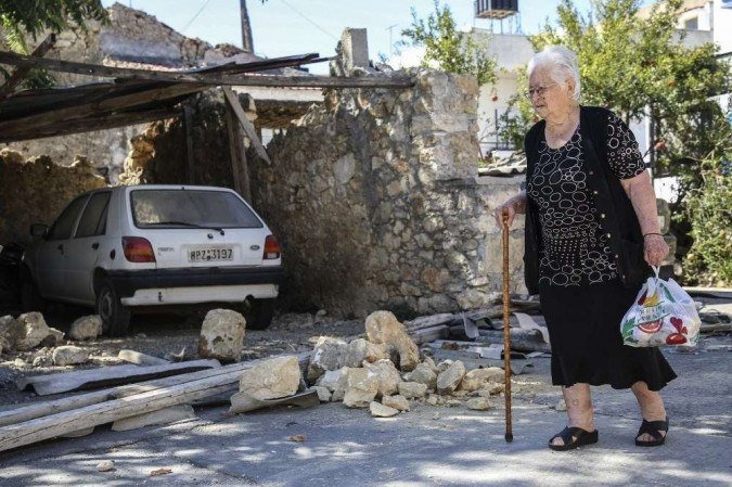 Terremoto causou estragos na ilha grega de Creta