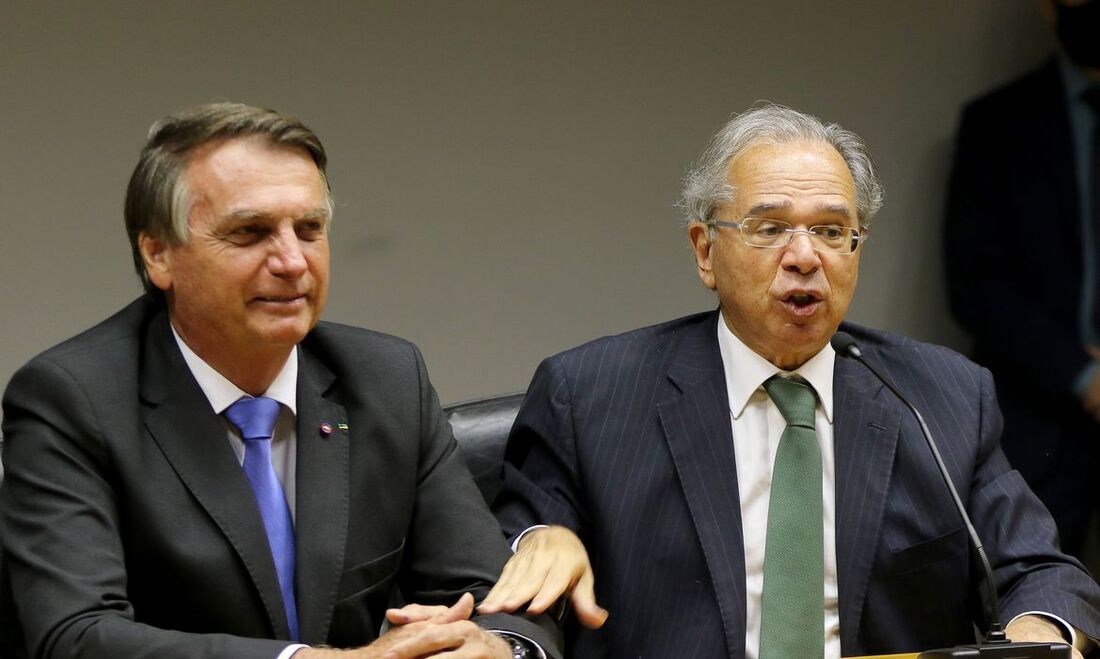 Presidente Bolsonaro e Ministro da Economia, Paulo Guedes