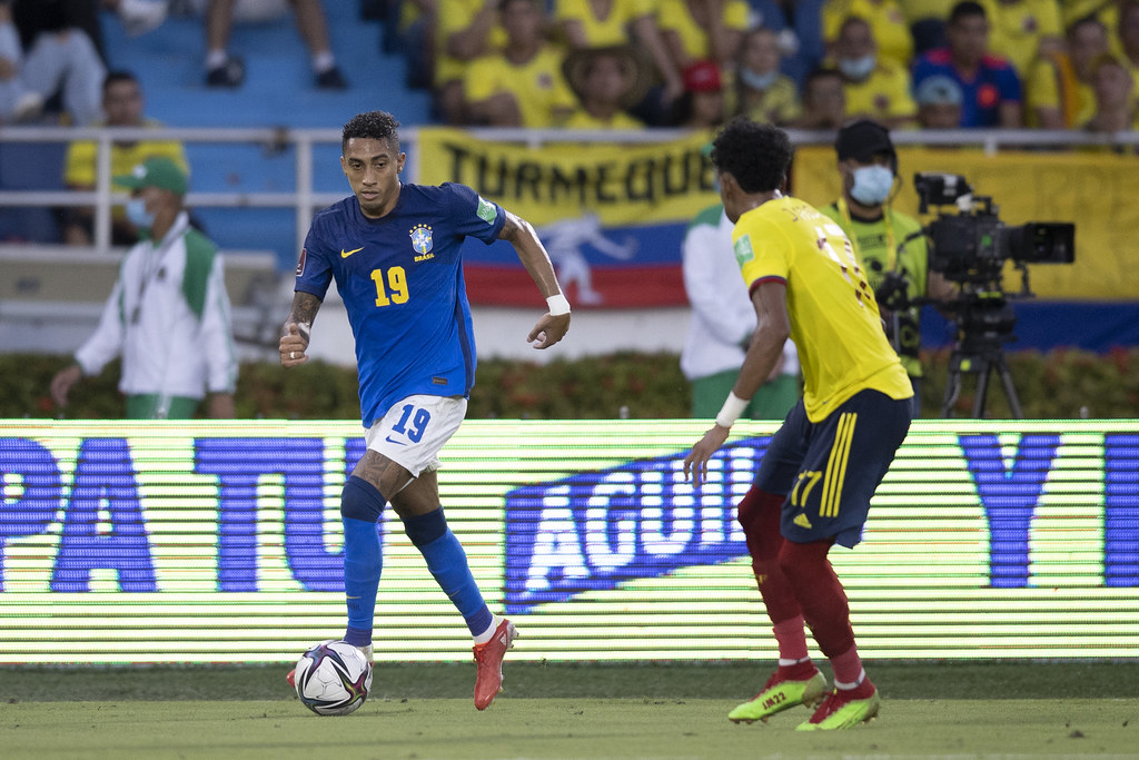 Raphinha entrou bem nas últimas duas partidas da Seleção nas Eliminatórias