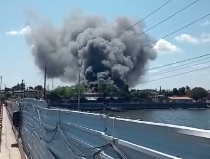 Incêndio no Mercado de Artesanato de Itapissuma