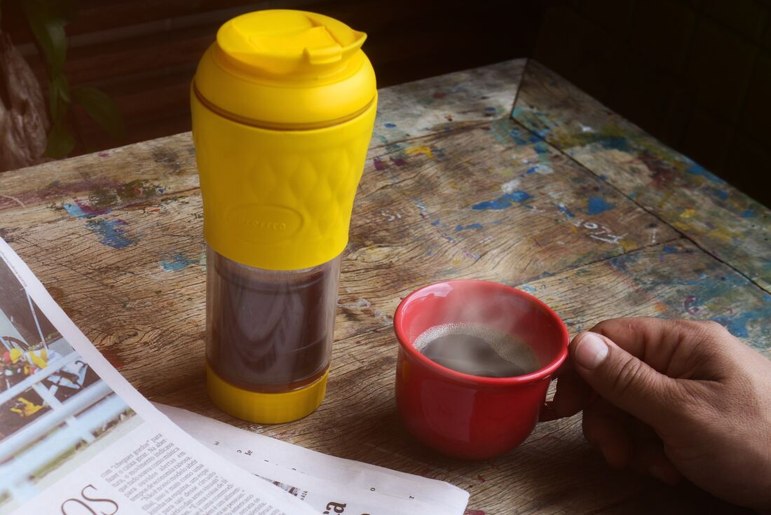 Café pode ser preparado e levado para onde quiser 