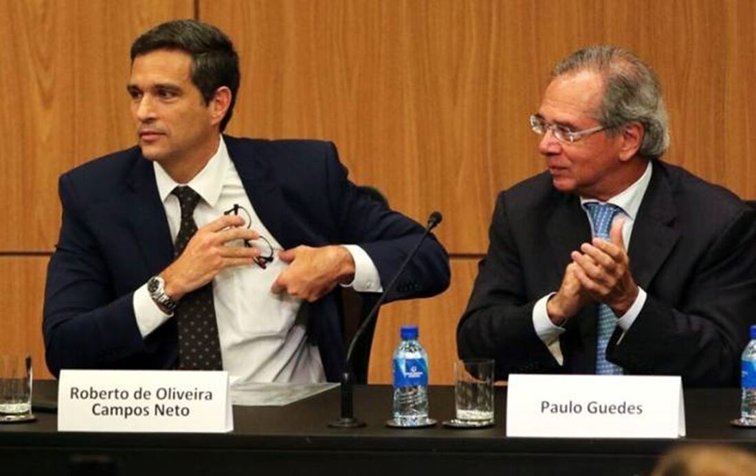 o ministro da Economia, Paulo Guedes, e o presidente do Banco Central, Roberto Campos Neto.