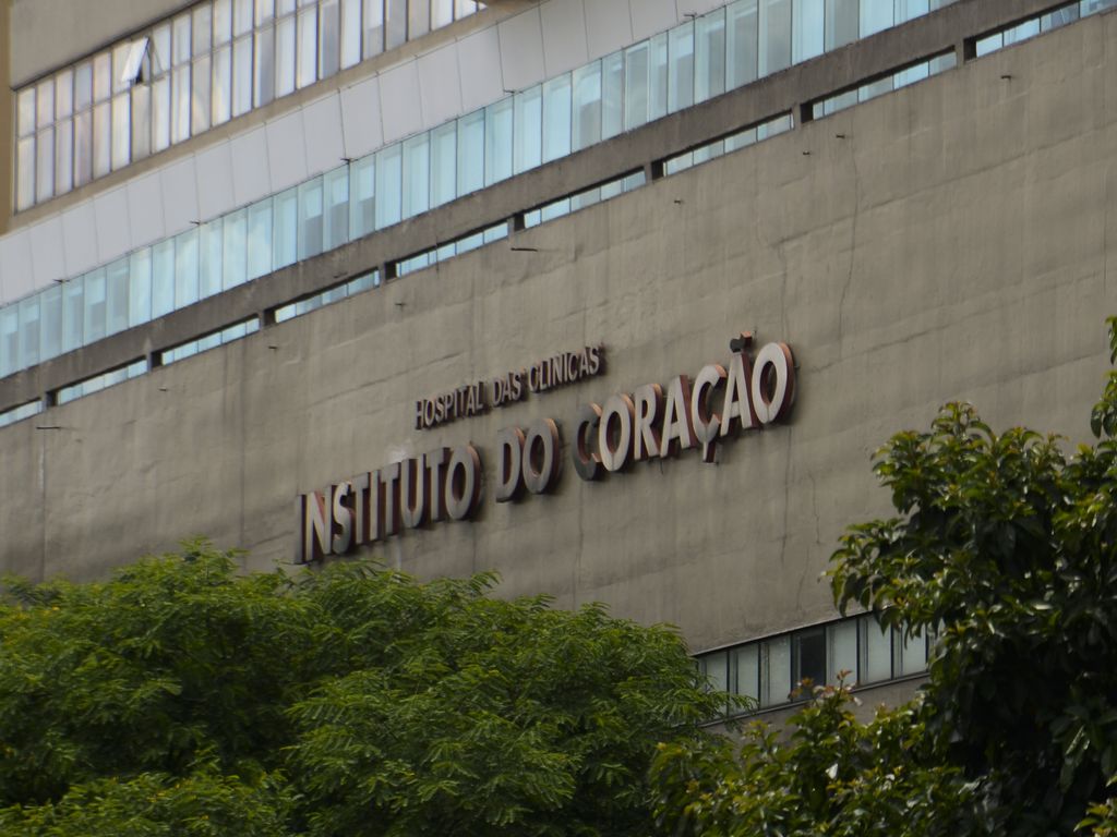 Fachada do Instituto do Coração (Incor) do Hospital das Clínicas da FMUSP.