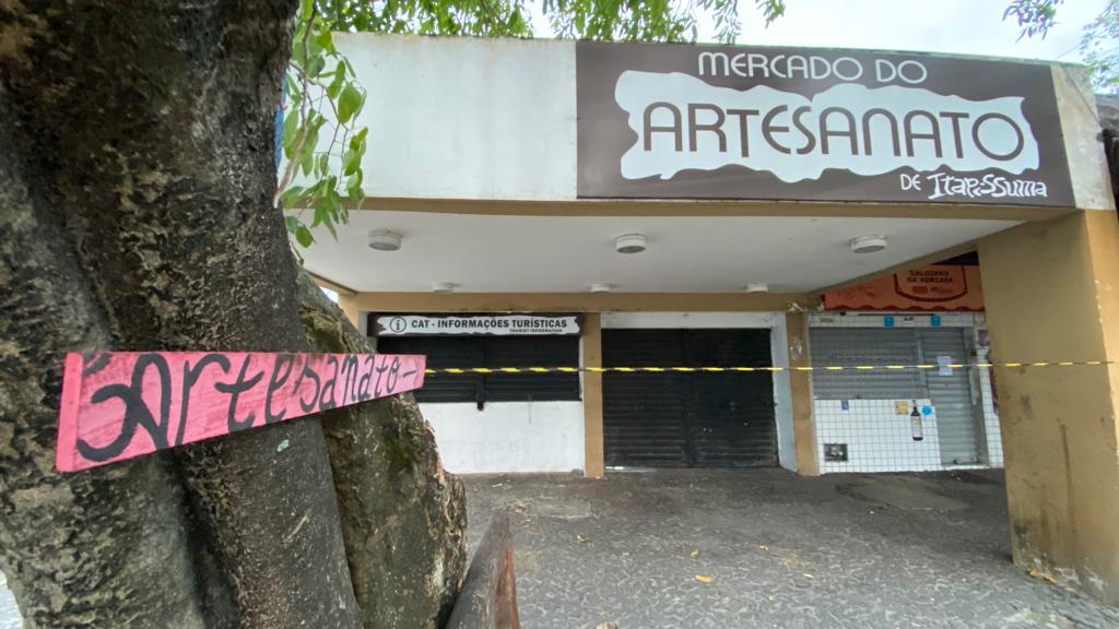 Mercado de Artesanato de Itapissuma está interditado