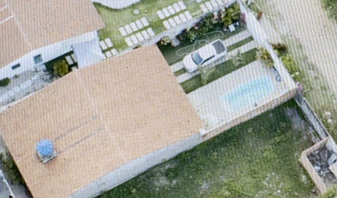 Mansão onde os integrantes da quadrilha foram presos