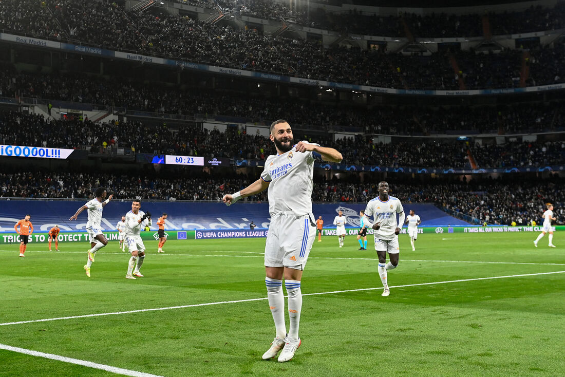 Benzema, atacando do Real Madrid