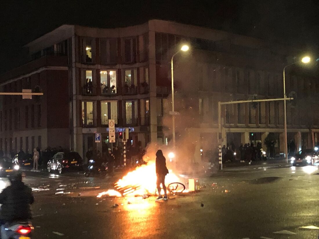 Protestos em Haia, na Holanda 