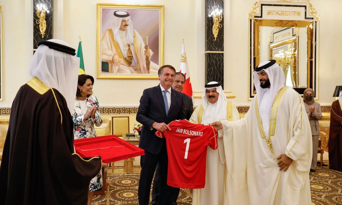 Bolsonaro em visita ao Bahrein