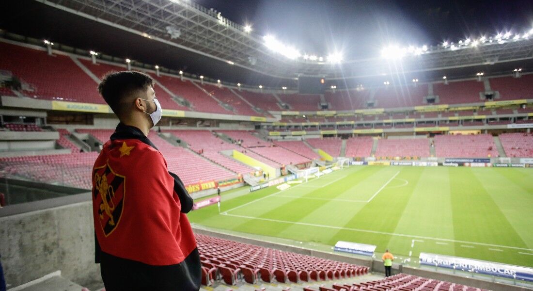 Torcedor do Sport presente na Arena de Pernambuco