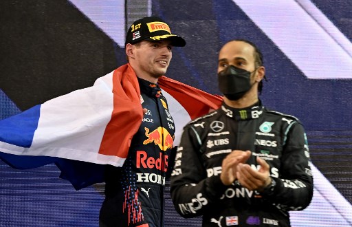 Max Verstappen e Lewis Hamilton, pilotos da Fórmula 1