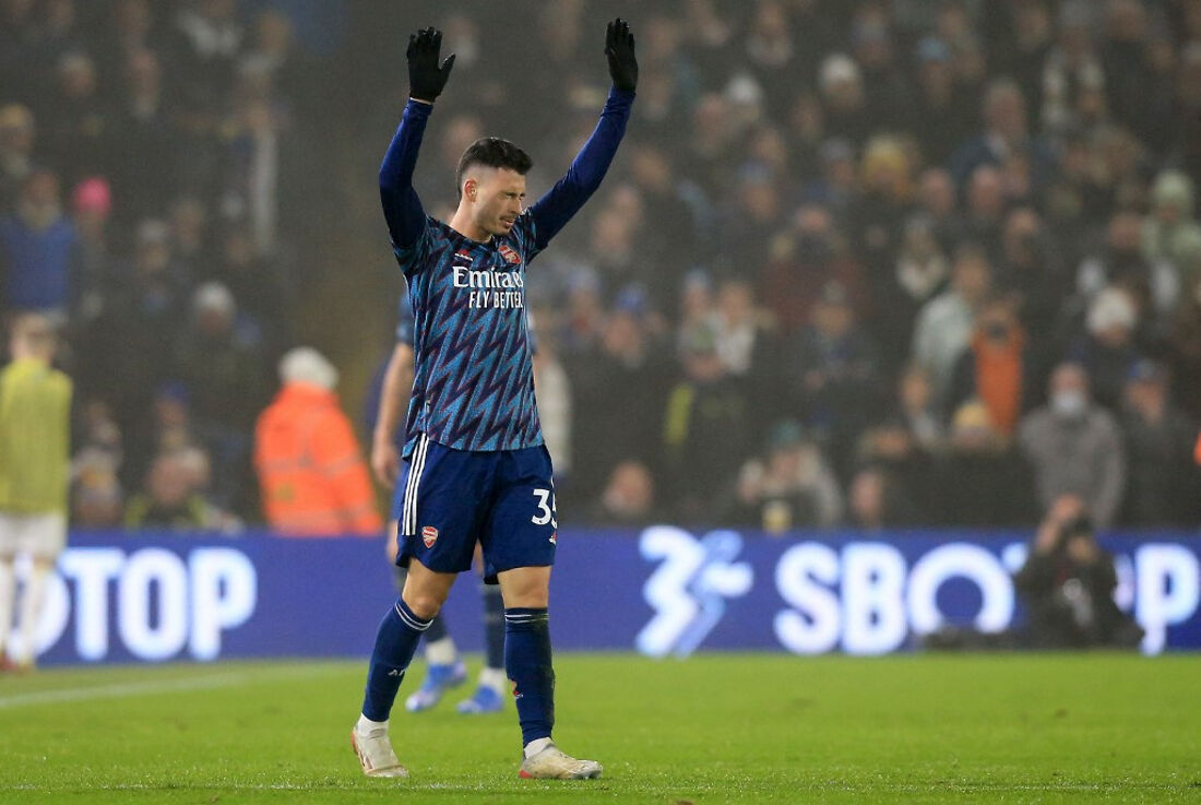 Gabriel Martinelli, brasileiro do Arsenal, marcou dois gols diante do Leeds