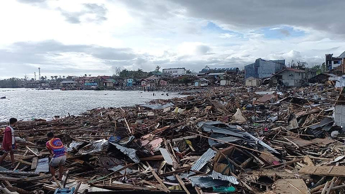 Tufão causou estragos e mortes nas Filipinas