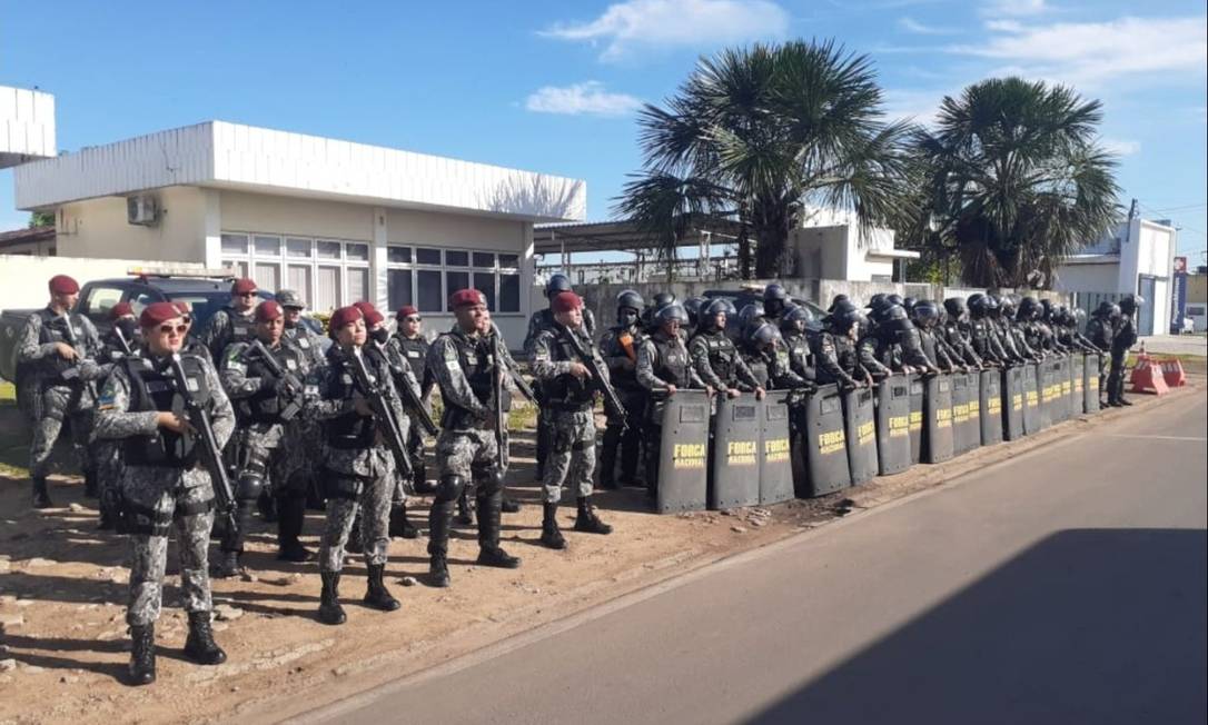 Força Nacional foi chamada depois que garimpeiros marcaram protesto na frente do prédio do Ibama