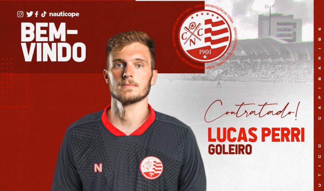 Lucas Perri, novo goleiro do Náutico