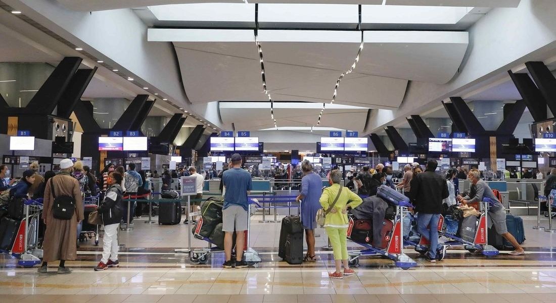 Aeroporto Internacional Oliver Tambo, em Joanesburgo, na África do Sul