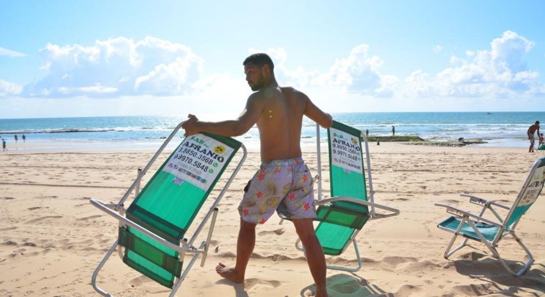 Movimentação tranquila nas praias do Recife nesta sexta (31)