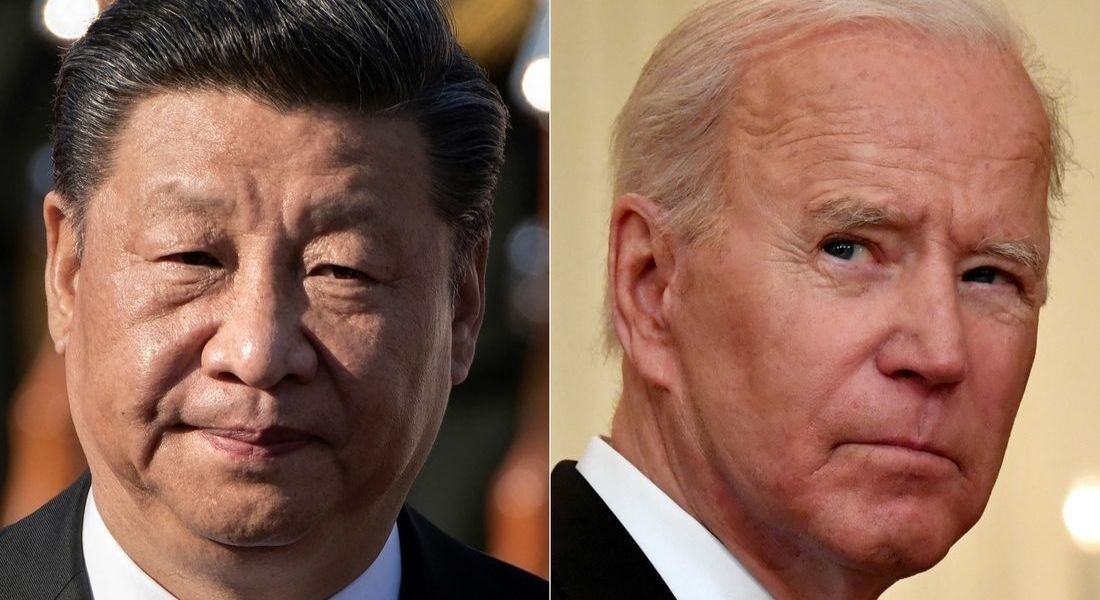 Presidente da China, Xi Jinping e Joe Biden, presidente estadunidense