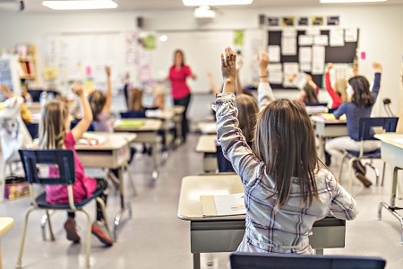 Alunos em sala de aula