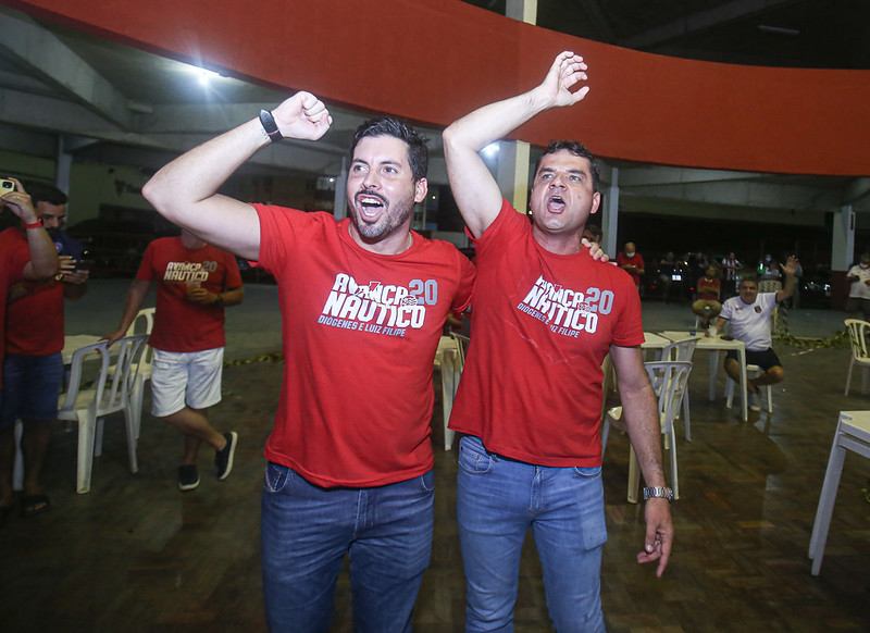 Luiz Filipe e Diógenes comemoram vitória nas eleições