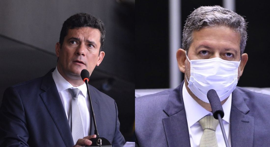 Sérgio Moro, ex-ministro da Justiça e o deputado Arthur Lira