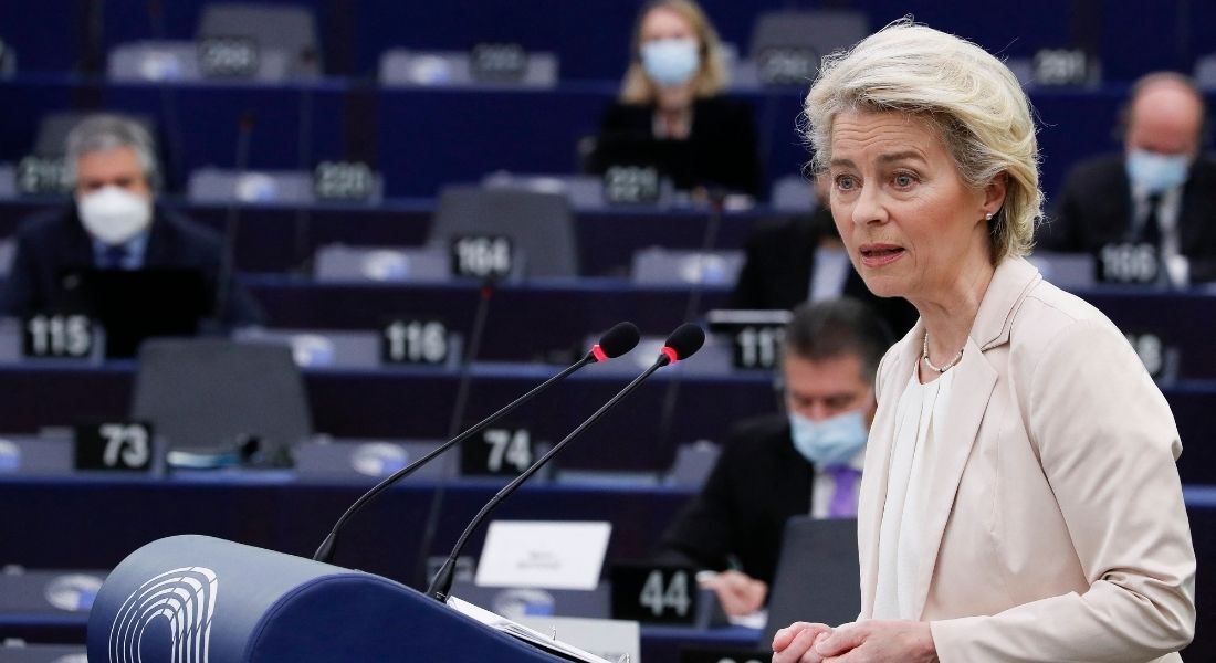 A presidente da Comissão Europeia, Ursula von der Leyen