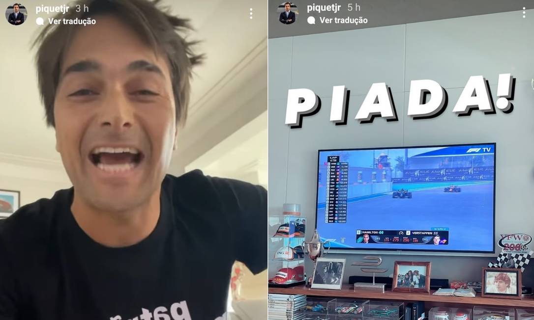 Nelsinho Piquet celebra título de Verstappen com provocação a Hamilton