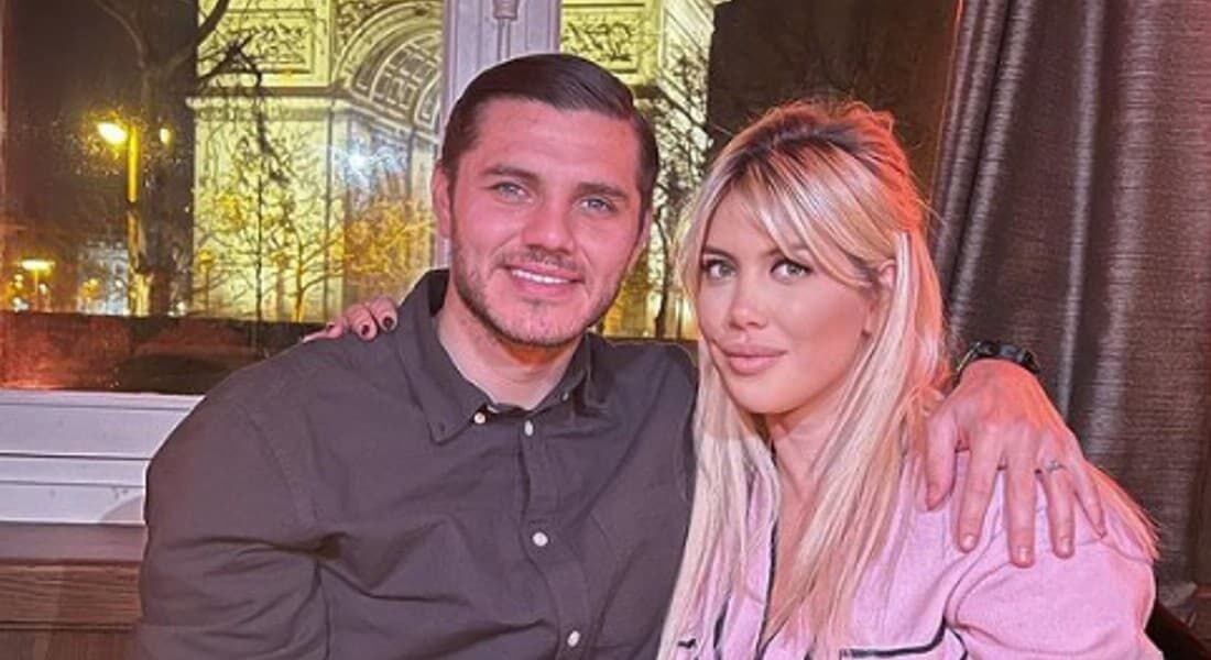 O jogador de futebol Mauro Icardi e a mulher, Wanda Nara