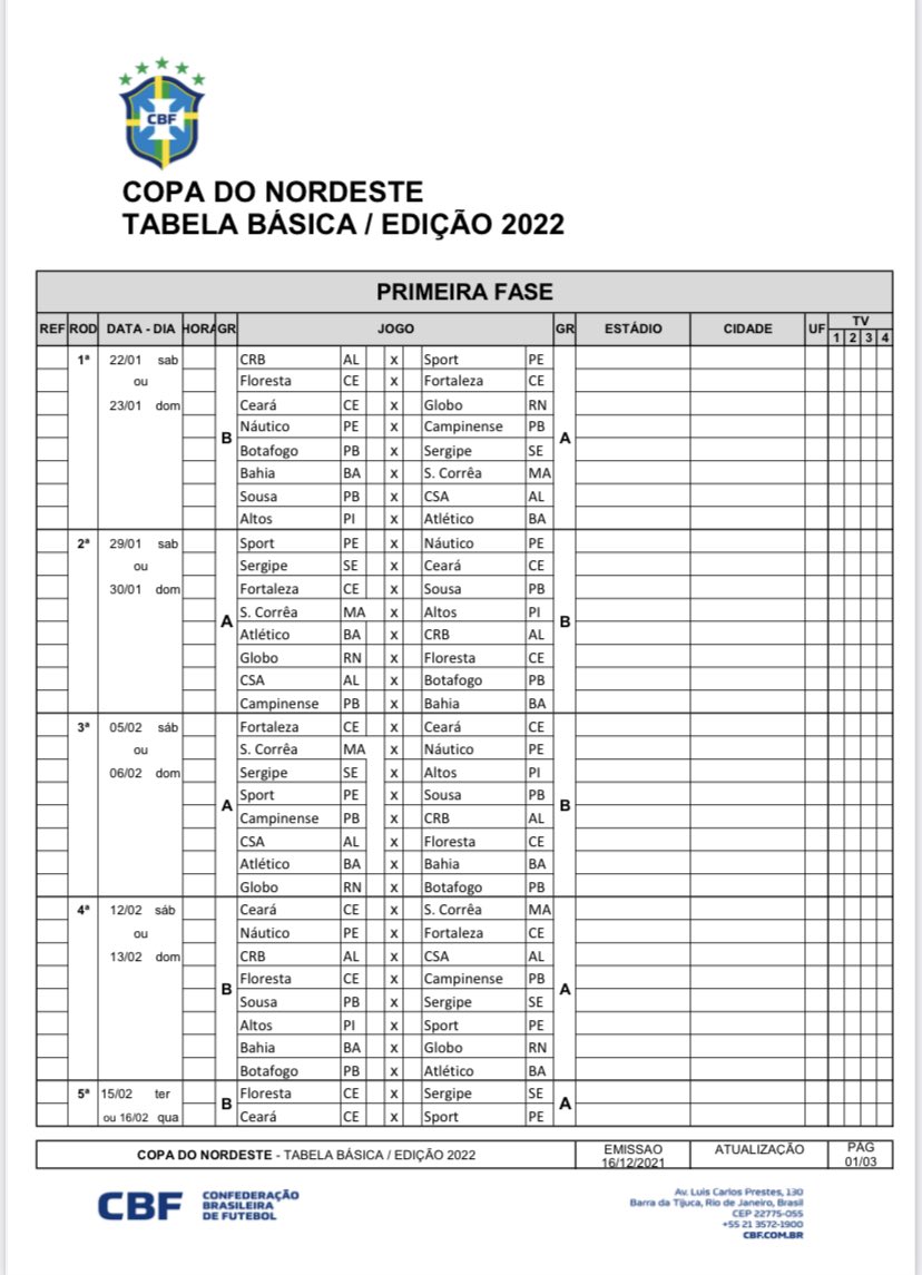 Copa do Mundo: confira a tabela da primeira fase - O que é notícia em  Sergipe